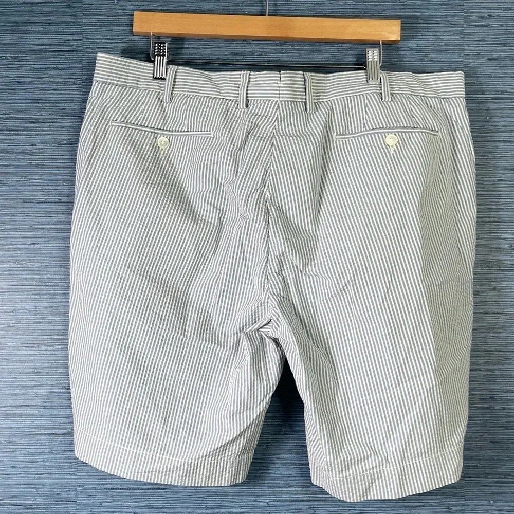 Polo Ralph Lauren Suffield Fit Seersucker Shorts Men's Size 40 Blue White Stripe